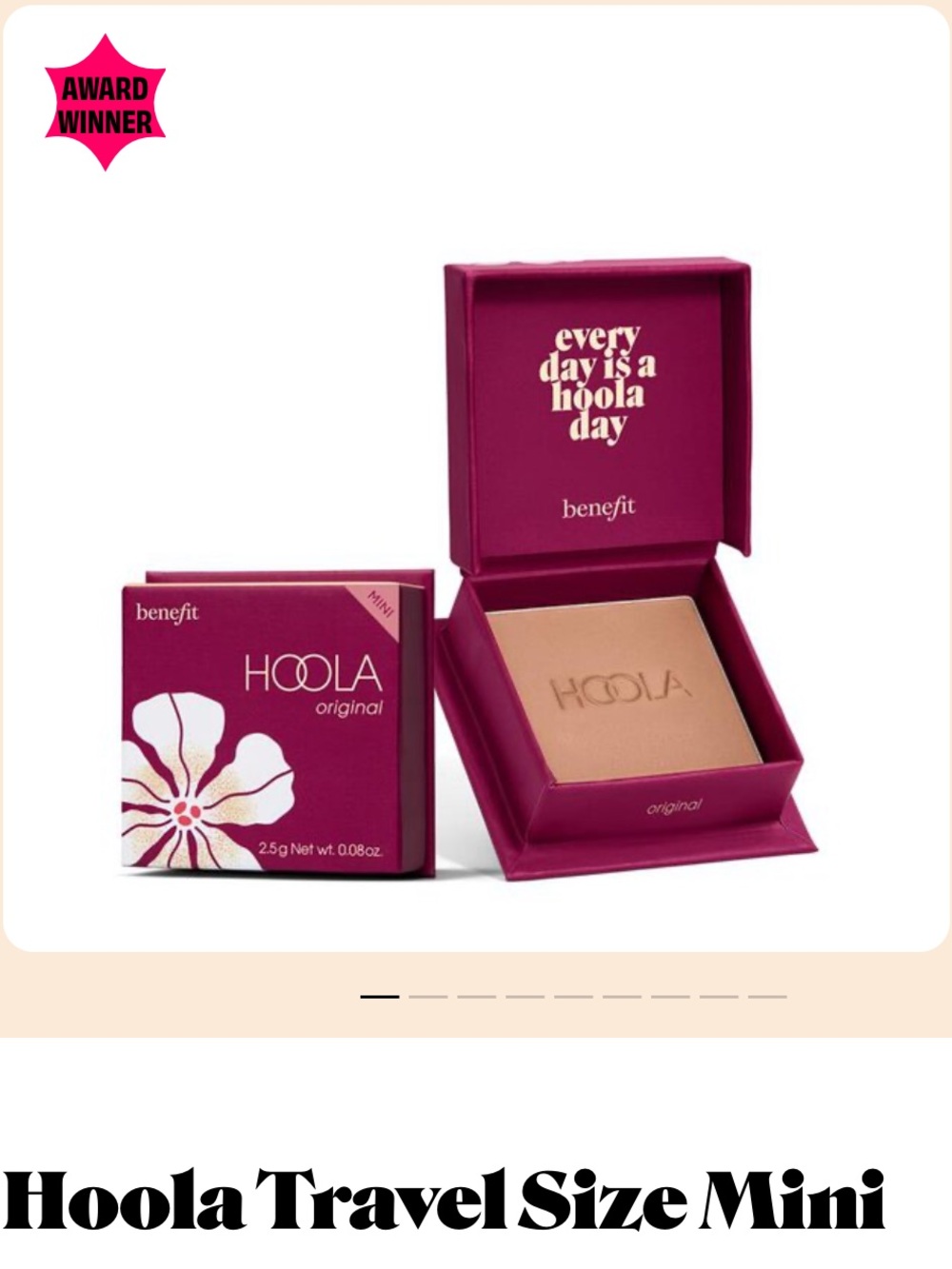 Benefit Hoola Mini Matte Bronzer — Original Tan